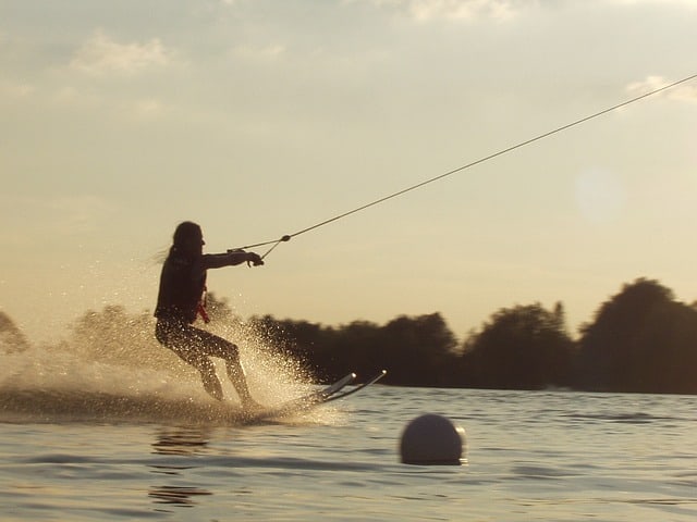 water skiing